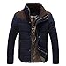 Produktbild Oliviavan,Herren Winter Freizeit Reißverschluss Stehkragen Pfirsich Haut Cashmere Outwear Mantel Tops Kapuzenpullover Herren Daunenjacke Wintermantel wasserabweisend