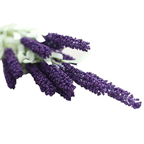 Sanysis - 5 Ramo lavanda flores artificiales colgantes (Púrpura 02)