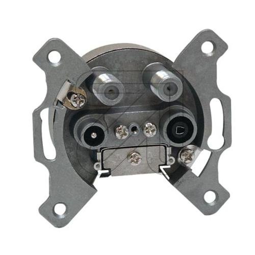 Preisvergleich Produktbild 4-fach Antennendose Alu-Guss KESD40