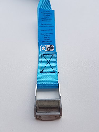 10 Stück 3 meter Spanngurte Zurrgurte extra Breit blau mit Klemmschloss Schnellspannung 250 daN (10) - 3