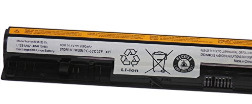 14.4V 2600mAh Laptop akku L12L4E01 L12S4E01 L12L4A02 L12M4A02 L12M4E01 L12S4A02 für Lenovo G400s G410s G500s G510s G40 G50 Z40-70 Z50 Z710 Medion AKoya S4217T Medion MD98599 MD98711 MD98712 - 4