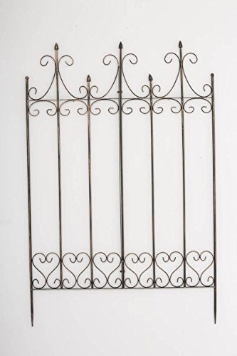 CLP Metall-Rankgitter FLIEDER, 150 x 100 cm, aus Eisen, im rustikalen Landhausstil, Stabstärke 1,5 cm bronze - 3