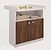 Produktbild Polini Kids Kommode Wickelkommode Simple 1490 Nußbaum Weiß, 1409.54