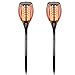 Produktbild Solarleuchte Garten Outdoor, Solarlampen Für Außen LED Solar Taschenlampe, Garten Solar Fackeln, Realistischer Flackernder Flammeneffekt, IP65 Wasserdicht (2 Stück)
