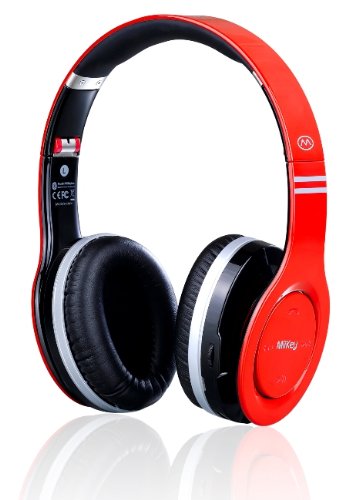 Preisvergleich Produktbild MiiKey Bluetooth-Kopfhörer rot