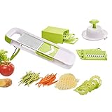Mantenga sus dedos a salvo: con un protector de dedos seguro que asegure firmemente las verduras para proteger sus manos de cortes accidentales.
