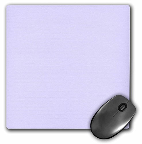 3dRose mp_159875_1 8" x 8" Lilac Purple Girly Girl Light Pastel Pale Purple Lavender Plain Solid Simple Color Mouse Pad