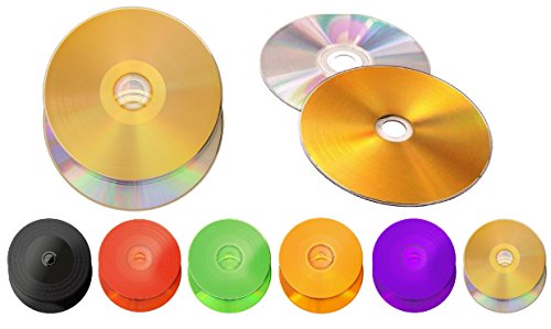 6 Stück Kronenberg24 Vinyl Collection CD Rohling silber/gold 700MB/80Min./52x