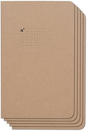 Northbooks Notebook/Journal (5 Pack), 96 Dot Grid Pages, Acid Free Sheets, 5x8 | Made in USA