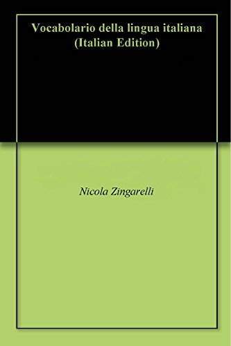 Download Vocabolario della lingua italiana Download Vocabolario della lingua italiana