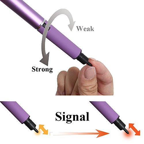 Aktiver Stylus Stift mit 1.9mm Feinspitze für iPad Mini, iPad Air, iPad Pro, iPhone 7, iPhone 6, iPhone 5, Samsung, Smart Phones & Tablets & Notebooks (Violett) - 2