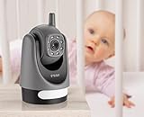 reer Mix & Match Video-Babyphone – hochauflösendes Farbdisplay, störungsfrei und abhörsicher, ECO Modus mit 0% Strahlung, Nachtsichtfunktion, 8 Wiegenlieder, erweiterbar bis zu 4 Kameras - 4