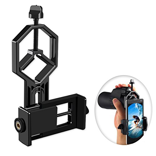 JUMPFISCH Premium Okular- und Smartphone Handy Halterung Adapter Mount fÃ¼r Teleskop, Mikroskop, Spektiv, Monokular, Fernglas, Mikroskop.(Geeignet fÃ¼r alle Typen Handy Smartphone Iphone Sony Samsung)
