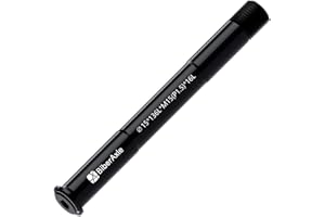 BiberAxle 15 mm Thru Axles for Bicycle Forks and Rear Bicycle Frame, Mountain Bike and Road Bikes, Aluminium Alloy Hub Adapter Axle, Thread Pitch: 1.5 mm, Length: 125/136/143/175 mm