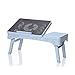 Produktbild AJZGF Laptop Bett Tisch Faul Schreibtisch Klapp Computer Tray Bracket Regal (Farbe : Blau)