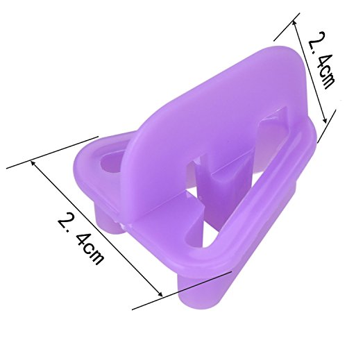 Fondant Ausstecher, HOOMIL Buchstaben Ausstechformen Alphabet Zahlen Auswerfer Stempel Tortendeko Kuchendekoration Set (40 Teilig) - 6