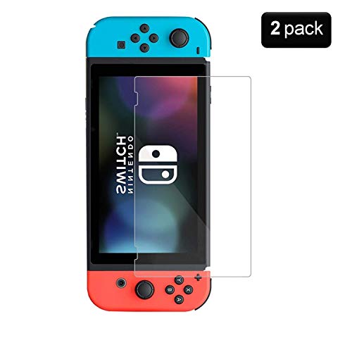 Preisvergleich Produktbild [2 Stück] Nintendo Switch Panzerglas Schutzfolie,PaceBid Tempered Glass [9H Härte][Anti-Fingerabdruck][Ultra-kla... Panzerglasfolie Displayschutzfolie Für Nintendo Switch