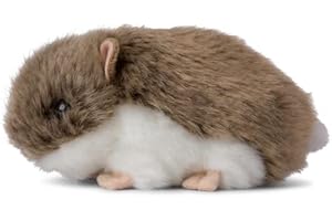 WWF Plüsch WWF 01117 - Plüschtier Hamster, lebensecht gestaltetes Kuscheltier, ca. 7 cm groß, wunderbar weich und kuschelig, Handwäsche möglich