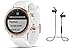 Produktbild Garmin GPS-Multisport-Smartwatch Fenix 5S Plus Saphir - Music-Player, GPS - 42mm Gehäuse in Rosegold/Silikon-Armband Weiß - inkl. Bluetooth Headset