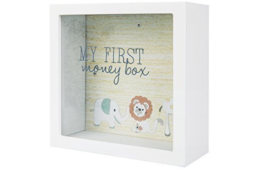 Splosh My First Money Box Change Box Gift Square Glass Front To See Savings Inside