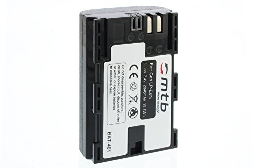 2 Batteries LP-E6N  2040mAh  pour Canon EOS 5D Mark III   7D Mark II  60D  70D  80D   XC10   WTF-E5  E7  avec plus r  cent InfoChip - Juin 2016 