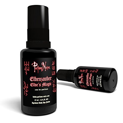 Elbenzauber - 25ml - veganes Eau de Parfüm mit Weihrauch, Opium, Sandelholz und Rose im original DarXity Samtbeutel