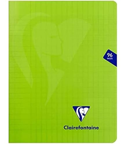 Répertoire Clairefontaine Mimesys - 96 Pages Grands Carreaux, Couverture Polypro, 17x22 Cm