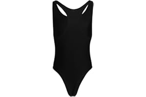 dPois Herren Body Sport Body Sport Shirt Unterwäsche Unterhemd Männer Bodysuit Overall Männerbody Stringbody Nachtwäsche Dessous in Schwarz Weiß Rot Blau