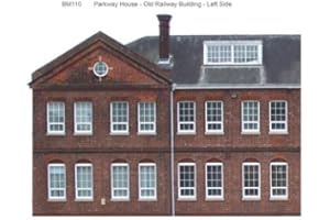 ID BACKSCENES BM110 OO GAUGE Self Adhesive Parkway House Railway Building