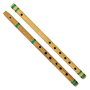 ShalinIndia Indian Bamboo Flute Bansuri, Set of 2, Fipple & Transverse, For Kids