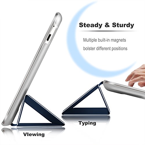 IVSO hochwertiges PU Leder Etui hülle Tasche Case – mit Standfunktion, super 360° Anti-Wrestling, ist für Huawei MediaPad T3 8.0 Tablet-PC perfekt geeignet (Blau) - 5