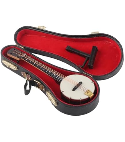Goki Banjo Enfant 52 Cm – Instrument De Musique En Bois Avec Motifs Animaux, Médiator Et Cordes De Rechange, Dès 5 Ans