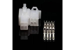 LE PALAIS DU BRICBRAC Kit Mini Connecteur électrique 2/3/4/6/9 Voies -Terminal 2.8mm Auto Moto Scooter (4 Voies)