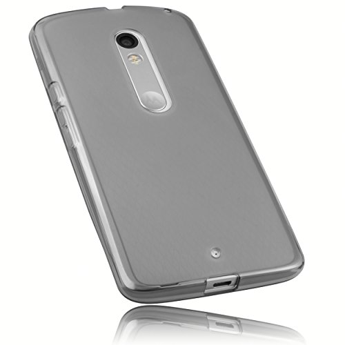 Preisvergleich Produktbild mumbi Schutzhülle Motorola Moto X Play Hülle transparent schwarz