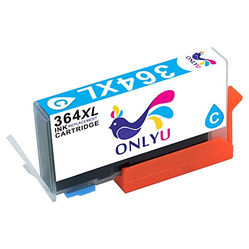 ONLYU 5-Pack Kompatible Tintenpatronen für HP 364XL 364 XL für HP Photosmart 5510 5511 5512 5514 5515 5520 5522 5524 6510 6520 6512 6515 4622 B8553 C5324 C5370 C5373 C5383 C5388 C5390 C5393 C6388 D5463 D5468 B010a B010b B111a B109a B109b B109c B109d B109f B109n C309 C309c C309h C410b C410d C510a B210a B210b B210c B210e HP Deskjet 3070A 3520 3522 3524 HP Officejet 4620 4622 4610 (1Schwarz/1Foto schwarz/1Cyan1/Magenta/1Gelb) - 5