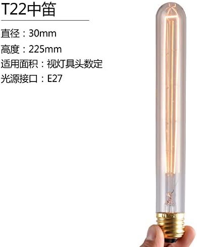 Vintage edsion light bulb retro tungsten lamp E27 Screw personalized decoration lamp head commercial lighting 40w light source ,40,T22