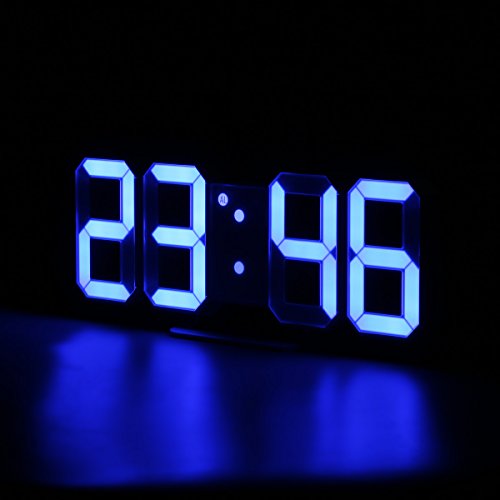 Preisvergleich Produktbild LED-Digitaluhr blau