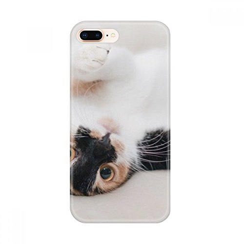 DIYthinker Gatito Rayas Gato Relax de Apple Animal del sueño iPhone 7/8 Caja del teléfono de TPU Flexible Cubierta Transparente Regalo iPhone 7/8 Caso