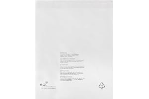 STERLING BARGAINS 100 CLEAR TRANSPARENT PLASTIC GARMENT CLOTHING RETAIL PACKAGING BAGS SAFETY WARNING SIZE 12x15" 300x375mm, 38mu PEEL & SEAL CLOTHES T-SHIRT STORAGE PROTECTION DISPLAY PACKING DEGRADABLE BAGS