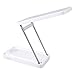 Produktbild LED Tischleuchte, Aquiver Aufladbar Dimmbar Tischlampe Nachttischleuchte Mit Berührungssensor, 2 in 1 Augenschutz Nachtlicht, Faltbar Leseleuchte Für Reisen, Tragbar Power Bank-Kalt Weiß
