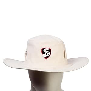 SG Panama Supreme Cap (White) : Amazon 