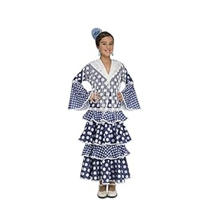 My Other Me – Disfraz de flamenca alvero para niña, color azul (Viving Costumes)