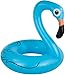 Produktbild Smartfox Blau Flamingo Schwimmring aufblasbarer XXL Schwimmreifen Luftmatratze - 120cm hoch