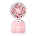 Produktbild OMJNH Spray Fan, tragbare Lade USB tragbare Feuchtigkeitsbefeuchter tragbarer Ventilator, Fitnessraum, Outdoor, Camping, Touristenherberge, Büro,Pink