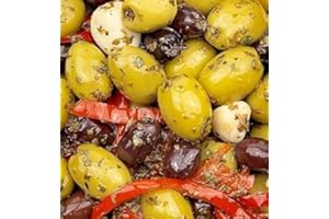 DELI MED Marinated Pitted Olives - Mykonos - Net 1.5KG [800 Gr Ndw]