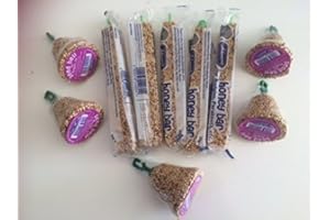SURREY FEED 10 PACK JOHNSONS BUDGIE HONEY BARS & SEED BELLS MIXED BIRD TREAT VARIETY PACK, 5 OF EACH