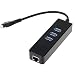 Produktbild niceEshop(TM) 3-Port USB 3.0 HUB mit 10/100/1000 Gigabit Ethernet Konverter (3 USB 3.0 Ports, Ein RJ45 Gigabit Ethernet Port)