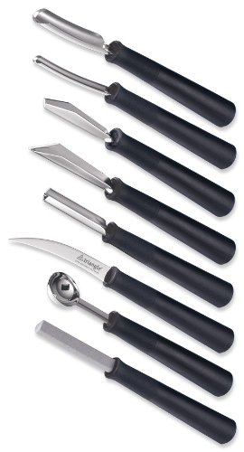 Triangle 90 818 08 02 Schnitzmesser Set „Professional“, 8-teilig - 2