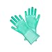 Produktbild letter54_Zuhause Home Küche, Waschen | Magie wiederverwendbare Silikon-Handschuh-Reinigungs-Bürsten-Wäscher-Handschuhe hitzebeständiges Grün