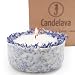 Produktbild Duftkerze Soja Lavendel Beige Blau Kerze aus Bio Sojawachs vegan ätherisches Lavendel Öl Geschenk Aromatherapie
